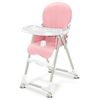 Ditong Portable pliant bébé chaise haute plaque réglable roues verrouillables siège PU avec matériau de protection de l&