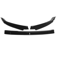 Diviseur de becquet de corps de lèvre de pare-chocs avant noir de carbone pour VW Golf MK7.5 2018-2020 3 pièces