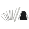 DIY 6 pcs + sac / 9 pcs + sac / 9 pcs + boîte En Acier Inoxydable Fid Laçage Coutures Tissage Aiguilles Bracelet Aiguill