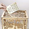 DIY Carte En Bois Boîte De Mariage Conseils Souhaitant Boîte Serrure Cadeau De Mariage Décorations De Fête