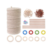 DIY Craft Cord Yarn Cordon de coton blanc naturel pour outils de suspension murale