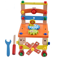 DIY Creative Toy Multi-fonction Écrou Démontage Combinaison Jouet Chaise En Bois