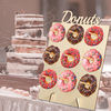 DIY Donut Wall Hold Candy Sweet Stand Porte-table en bois Décorations de mariage