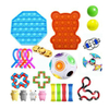 DIY Fidget Toys Set Squeeze Dice Drawstring Magic Cube Jouets anti-stress et anti-anxiété pour enfants et adultes