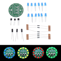 DIY LED Ronde Flash Kit de production électronique Composant Conseil de formation à la soudure