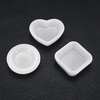 DIY Résine Coulée Moules Coeur Carré Forme Ronde Mod Clair Silicone Artisanat Faisant Moule
