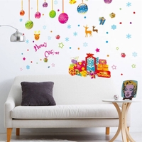 DIY Sticker Wall Decor Merry Christmas Santa Amovible Art Window Door Home Rome