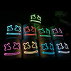 DJ Marshmallo LED masque lumineux casque bricolage Bar musique fête masques Cosplay accessoires