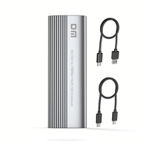 DM double protocole M.2 NVME NGFF boîtier de boîtier SSD 10 Gbps USB3.2 & Type-C boîtier de disque dur à semi-conducteur