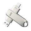 DM Type-C & USB3.1 Gen1 Flash Disque Double Interface Mémoire Flash Disque 64G 128G 256G 512G Rotation à 360° Clé USB PD