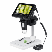 DM3 Pro 1000X 4.3 pouces 1080P télécommande Portable microscope numérique caméra loupe avec 8 LED lumières Base en plast