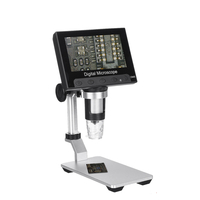 DM5 1000X 4.3 pouces 1080P Caméra loupe de microscope USB numérique avec lumières 8LED et support