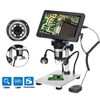 DM9 7 Pouces 1200X Microscope Numérique Portable Loupe Caméra 8 LED Lumières Avec Télécommande Filaire + Lumière de Remp