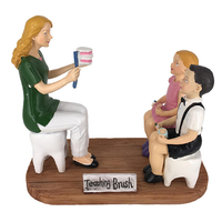 Démonstration de brossage dentaire vive exquise Enseignement de résine synthétique de sculpture