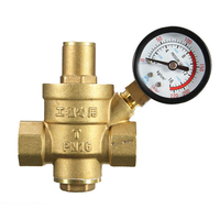 DN15 1/2 Inch Brass Réducteur de pression deau Réducteur & Jauge réglable