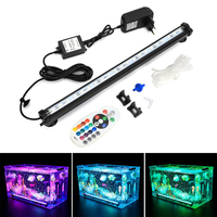 DOCEAN LED RGB Aquarium Light 38cm 16 Couleur RF Télécommande Étanche Réservoir de Poissons Sous-Marine Lampe