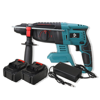 Doersupp Brushless Électrique Hammer Perceuse Batterie Indicateur Rotatif Sans Fil Hammer Perceuse À Impact Outil Électr