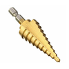 Doersupp 4-22mm Hex Jarret Step Cone Drill Bit HSS Titane Couché Hole Cutter