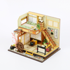 Doll House Furniture Diy Miniature Puzzle Assemblez 3D Miniaturas Dollhouse Kits Toys for Children Birthday Gift Japanes