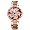 DOM G-1258 Montre-bracelet rotative pour dames Brillant Montres à quartz en acier à la mode
