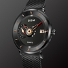 DOM M-1299 ultra mince style daffaires hommes montre-bracelet plein acier Bande montre à quartz créative