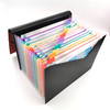 Dossier de fichier multicolore 13 poches organisateur de documents accordéon A4 taille dossier de dossier sac pour burea