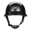 DOT allemand moto en fibre de carbone demi-casque casque chopper cruiser motard M / L / XL
