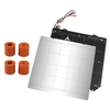 Dotbit 100 * 100 * 2mm MK52 plaque de lit chaud magnétique + plaque dacier Mk52 + 16mm 4 pièces Kit de colonne de G