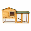 Double couche lapin Cage en bois grand abri animal clapier Cage 147x53x85CM poulailler poule cochon dinde maison