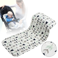 Double face Soft bébé poussette doublure coussin de siège tapis landau poussette doublure couverture tapis siège de voit