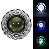Double faisceau rond de couleur 8000K 30W haut / bas LED phares pour la lumière dange de moto doeil de diable