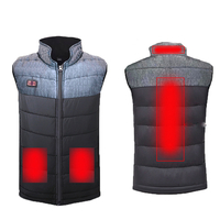 Double système de chauffage gilet hommes Wome USB de charge gilet de chaleur veste manteau thermique chauffe plus