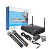 Double système de microphone sans fil sans fil de poche micro karaoké KTV