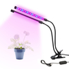 Double tête 36LED plante élèvent la lumière 18 W plante lampe USB synchronisation réglable col de cygne flexible pour le