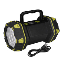 Double tête LED Lampe de travail 8 Modes Projecteur Projecteur étanche Lampe de poche rechargeable USB Power Bank