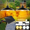 Double tête LED solaire lumière IP65 étanche jardin extérieur lampe suspendue pour Home Park Street Yard