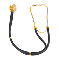 Double tête Stéthoscope professionnel multifonctionnel fréquence cardiaque fœtale Auscultation Double Tube