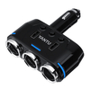 Double USB Port 3 Voies Auto Allume-cigare Socket Splitter Adaptateur Chargeur De Voiture
