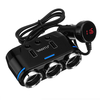 Double USB Port 3Way Auto Chargeur De Voiture Allume-cigare Prise DC 12 V Plug Adapter
