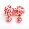 Doubles léopard côté clous boucles d