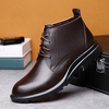 Doublure en cuir de vache pour hommes Doublure antidérapante à lacets bottines décontractées