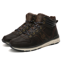 Doublure en peluche chaude pour hommes Soft Bottines extérieures antidérapantes occasionnelles
