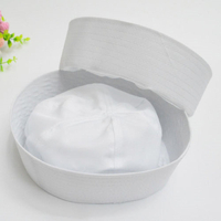 Doughboy blanc marine SAILOR pêche marin Popeye Costume Chapeau Chapeau