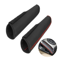 Douille protectrice de frein à main en cuir véritable de couverture de frein à main de voiture anti-slip pour Honda civi