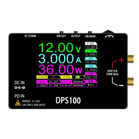 DPS100 DC Power Supply 2.4-inch HD Screen 100W Output Type-C DC Input Adjustable Voltage and Current 10 Preset Outputs