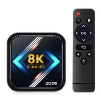 DQ08 RK3528 Smart TV Box Android 13 Quad Core Cortex A53 Support 8K Video 4K HDR10+ Dual Band Wifi BT Voice Remote Contr