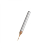Drillpro 0.5 / 0.6mm 2 cannelures 50mm longue fraise en bout HRC60 CNC fraise à encoche profonde fraise fraise routeur