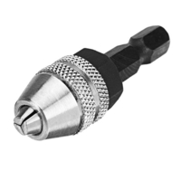 Drillpro 0.5-3.5mm Keyless Foret Nickel Placage 1/4 Pouce Hex Semelle Foret Adaptateur
