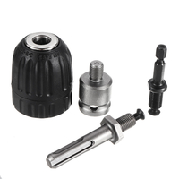 Drillpro 0.8-10mm 3 / 8-24UNF Convertisseur de mandrin de perceuse sans clé Adaptateur de mandrin sans clé avec queue