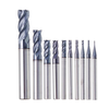 Drillpro 1-10mm HRC55 TiAlN 4 flûtes fraise en bout fraise en carbure de tungstène fraise CNC outil